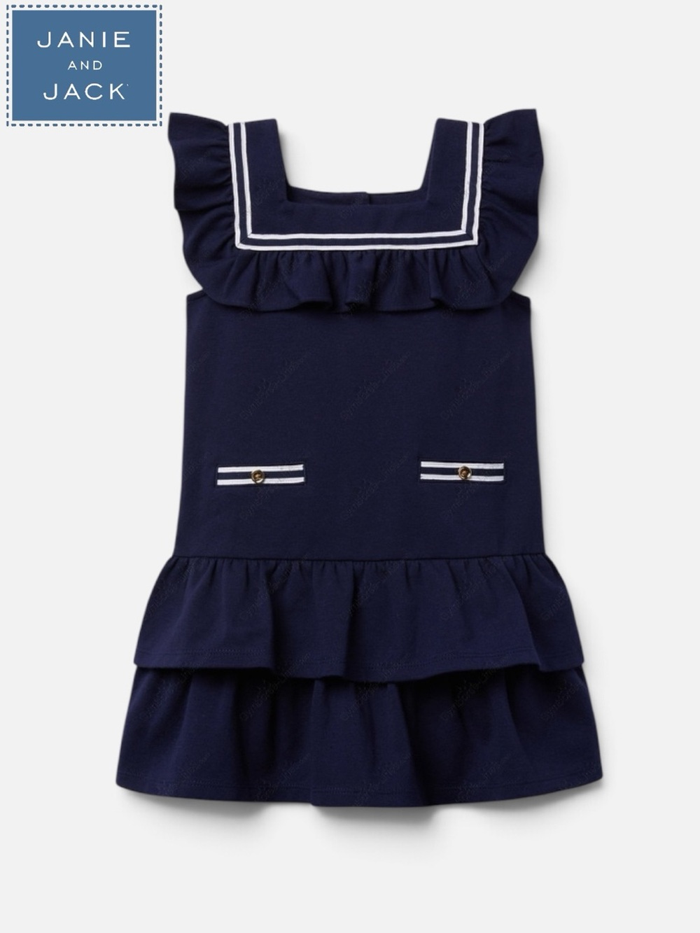 Janie and Jack Ruffle Tiered Drop Waist Dress
